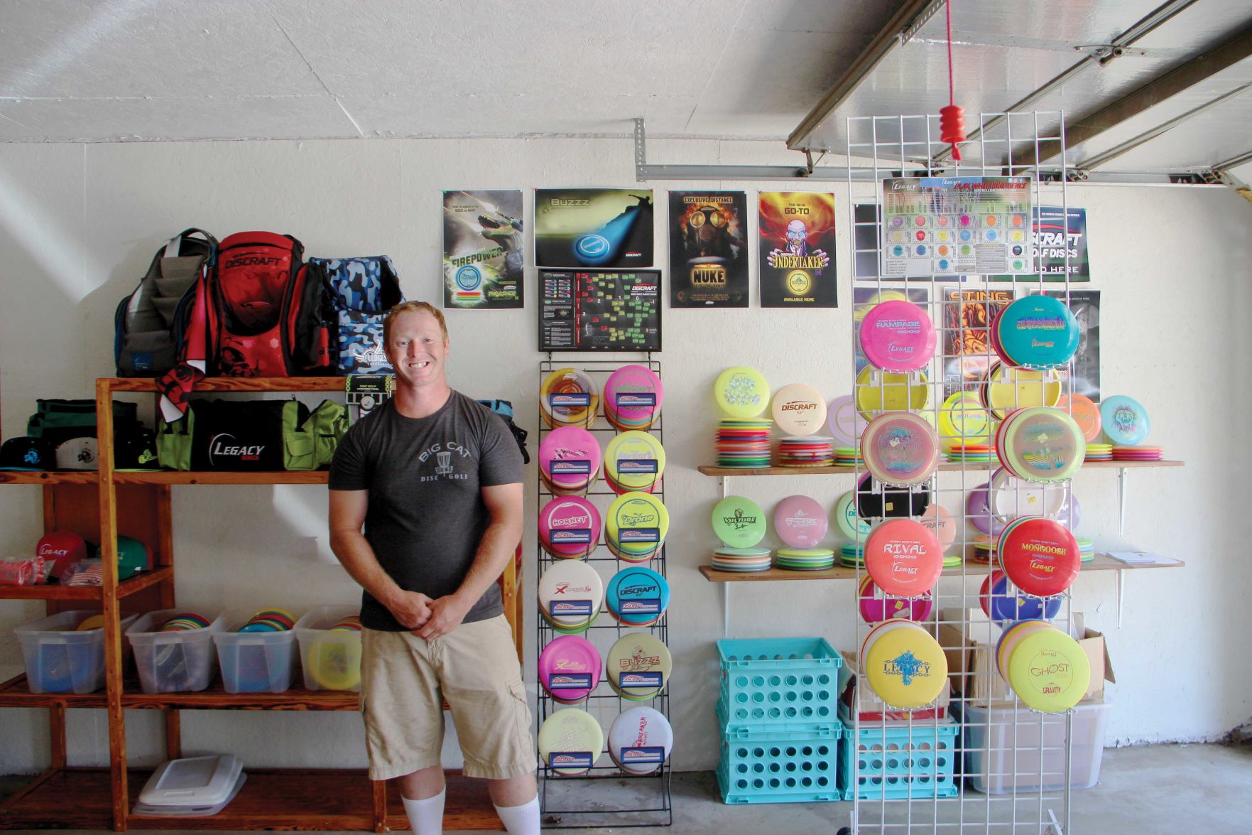 disc golf shelf