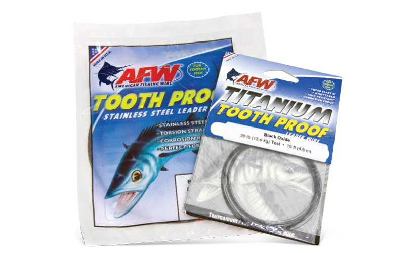 American Fishing Wire Tooth Proof Stainless Steel Single Strand
