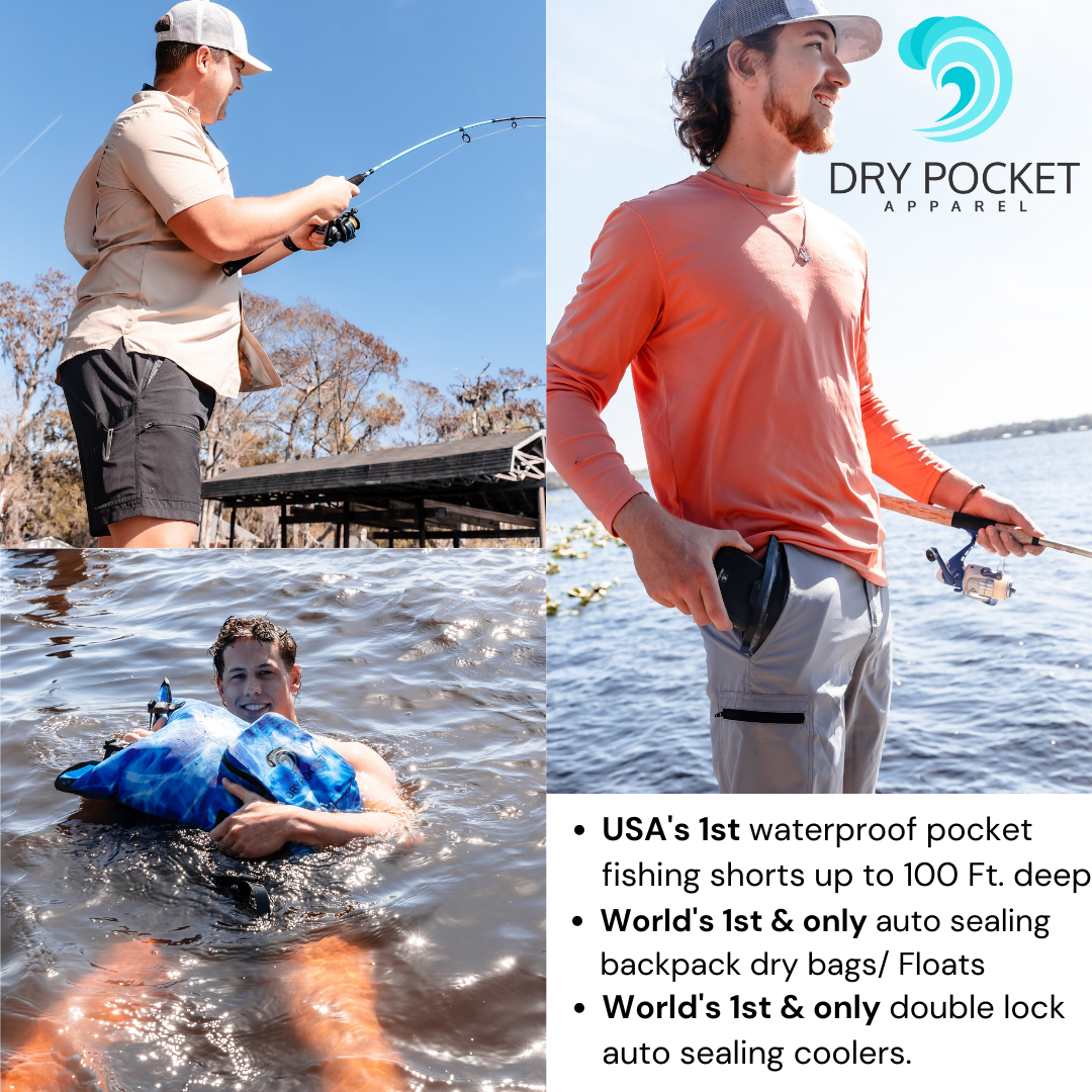 Dry Pocket Apparel offers USA's 1st Waterproof Pocket Fishing Shorts, Press Releases