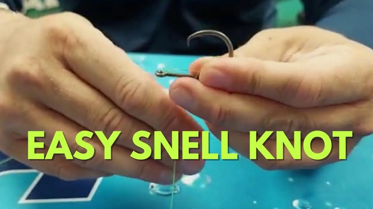 Easiest Snell Knot EVER! 