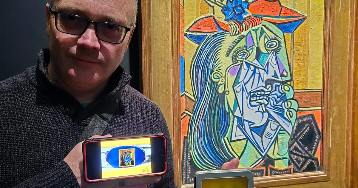 Artist recreates Picasso’s famous painting inside eye of a needle