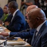 Trump praises Liberian leader on English - his native tongue
