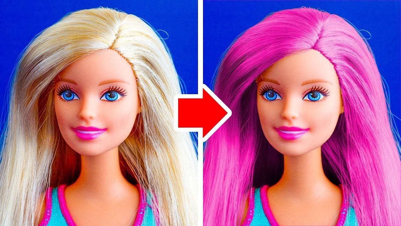 diy barbie hair