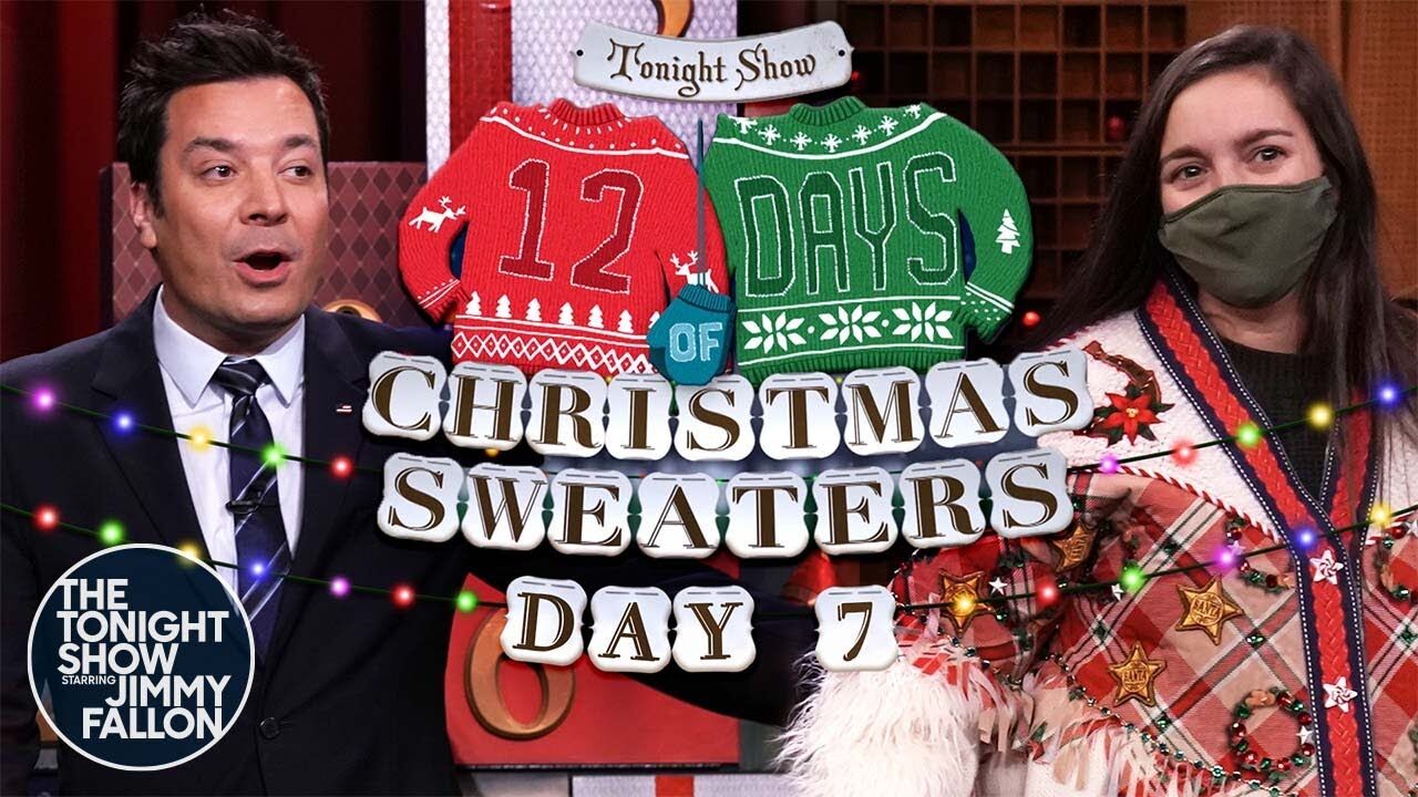 12 Days of Christmas Sweaters 2021 Day 7 The Tonight Show Starring Jimmy Fallon