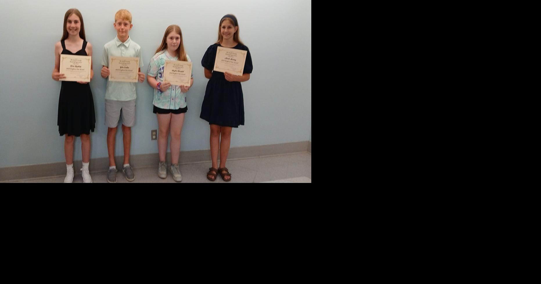 Four students honored with Brightest Star awards in Seneca County