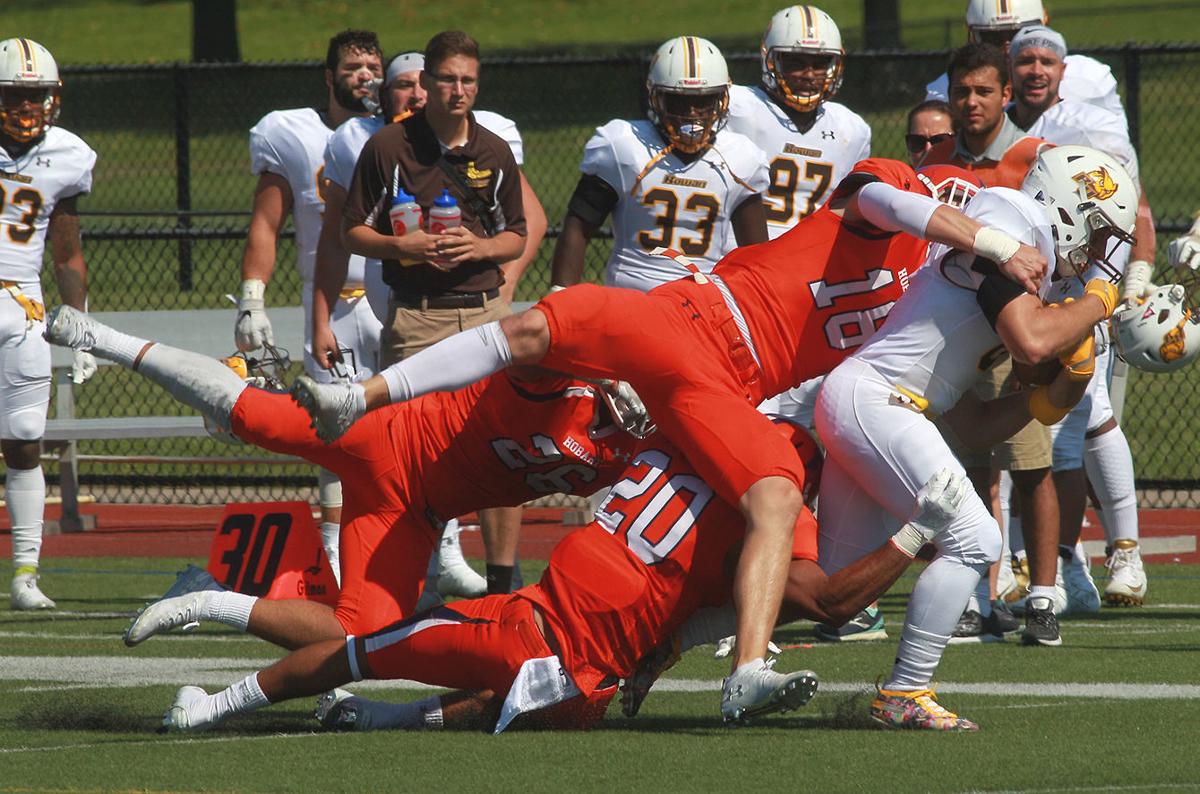 College Football Hobart Completes 14 Point Comeback To Remain