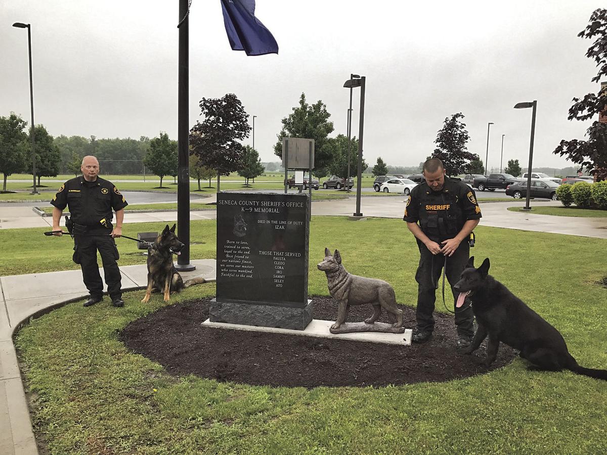 FOR THE LOVE OF THE DOGS Sheriff’s office erects memorial to K9s