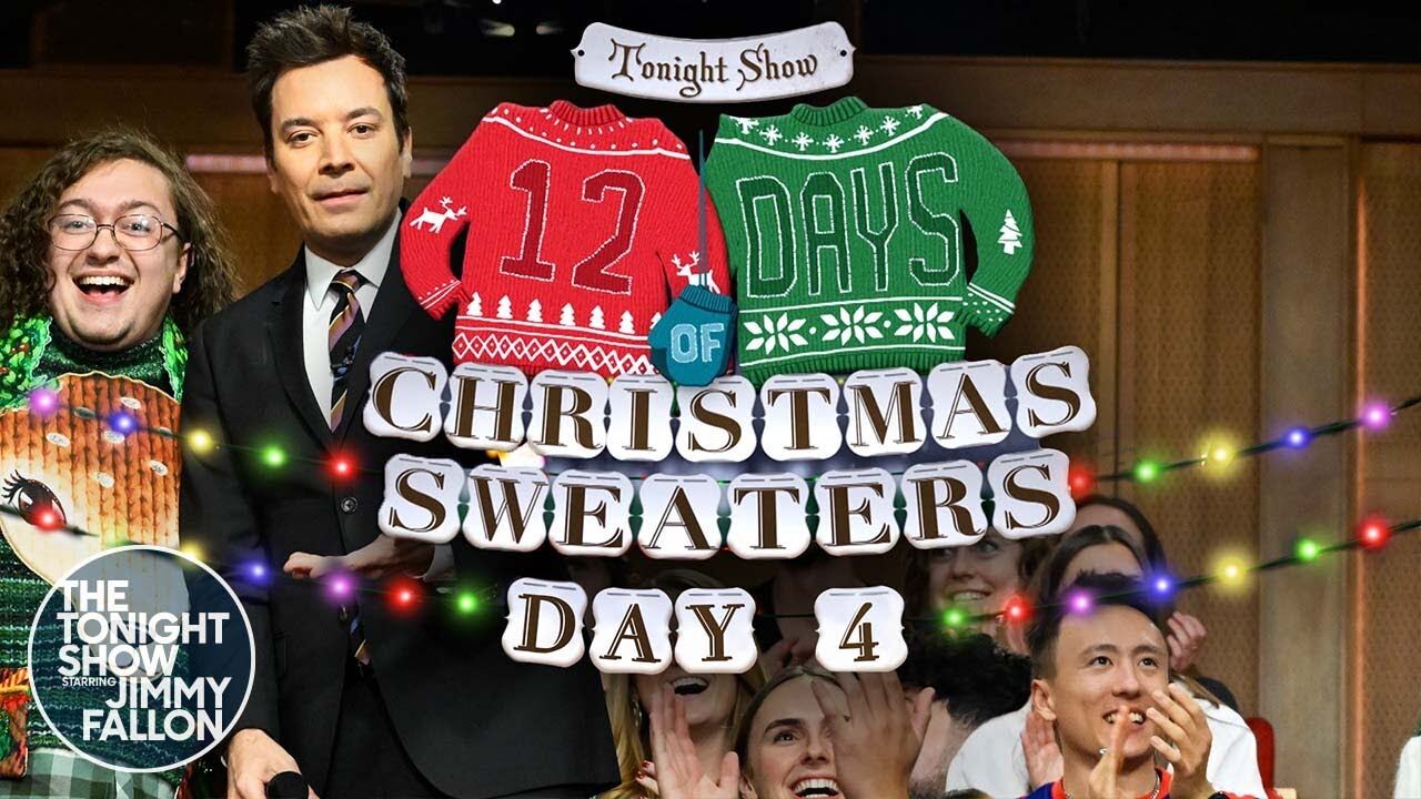 Jimmy fallon 12 cheap days of christmas sweaters