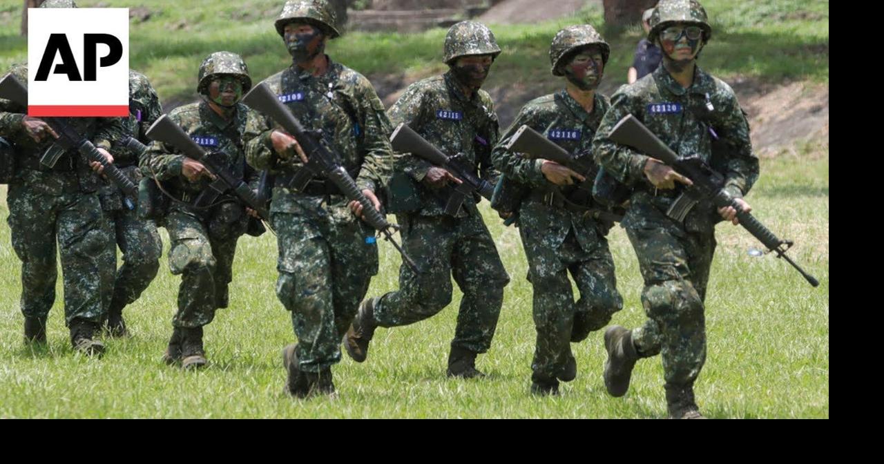 Taiwan president Lai Ching-te inspects army bootcamp in Taichung over ...