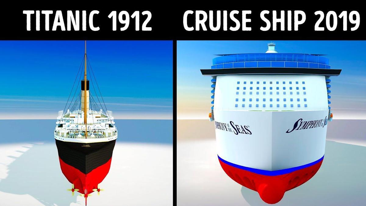 Titanic Vs Modern Cruise Ships Videos Fltimes Com