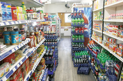 Water, Neighborhood Grocery Store & Pharmacy