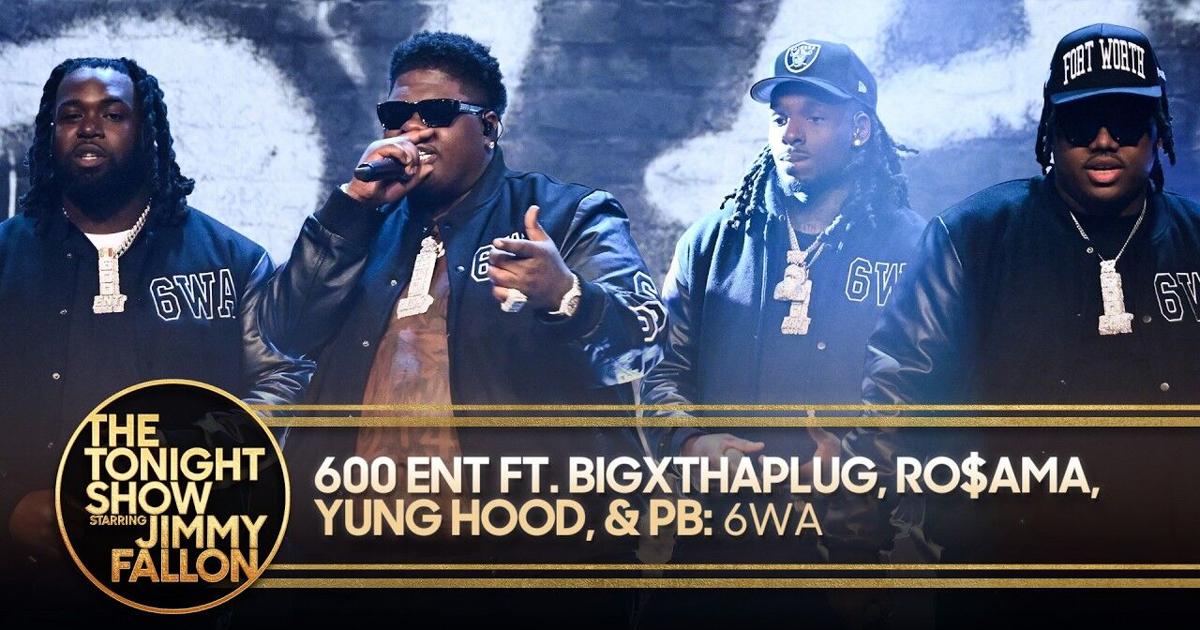 600 Ent Rapper 600 Ent: 6WA ft. BigXthaPlug, Ro$ama, Yung Hood & PB | The Tonight Show ...