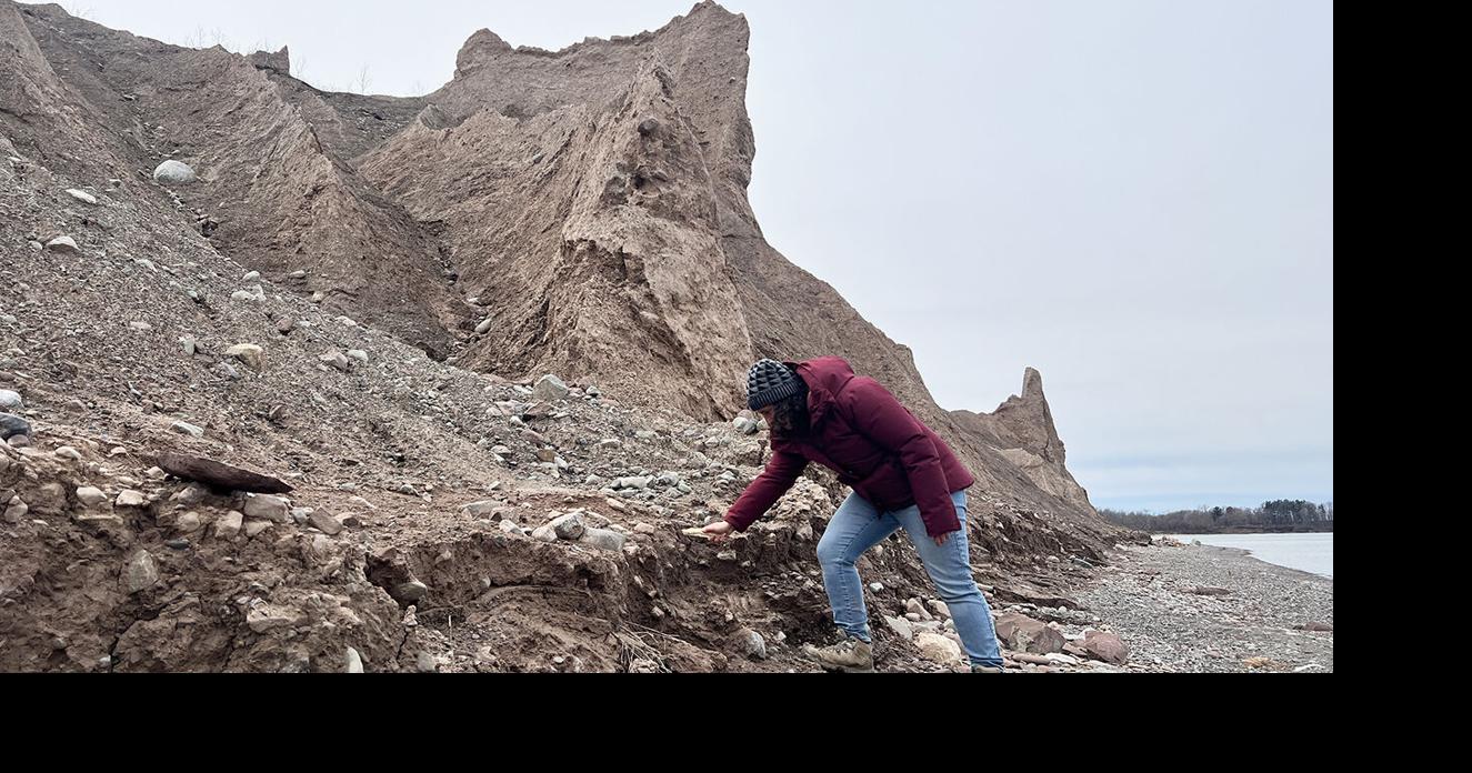 Shifting landscape at Chimney Bluffs raises questions about climate and change