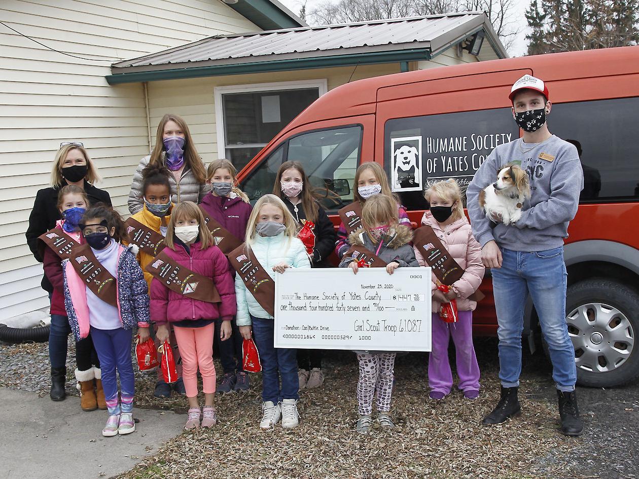 MAKING A DIFFERENCE: Penn Yan Girl Scouts help Humane Society of Yates County - Vimarsana News
