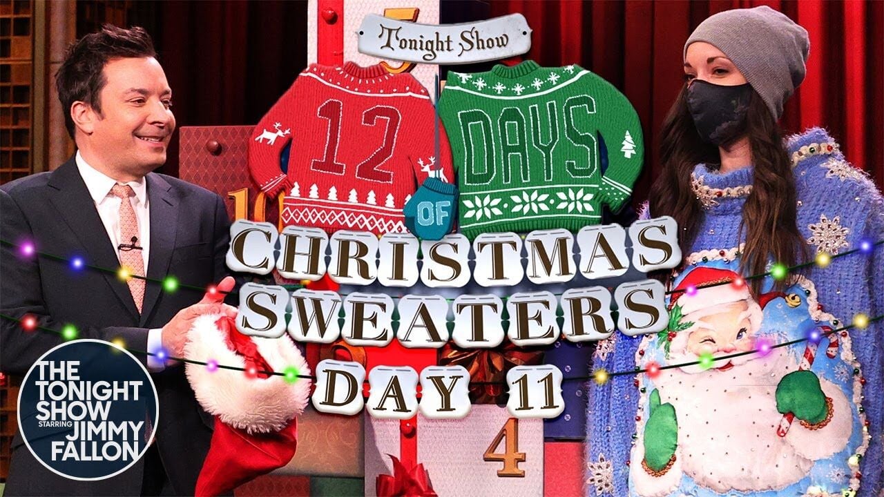 12 days of outlet christmas sweaters jimmy fallon