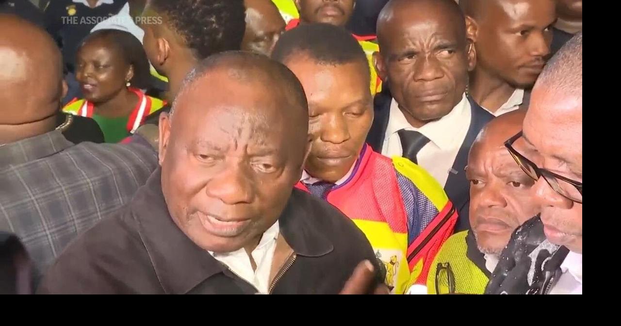 South Africa's Ramaphosa visits site of devastating building fire in ...
