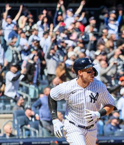 Photos: Anthony Volpe debuts, Judge homers on Yankees Opening Day
