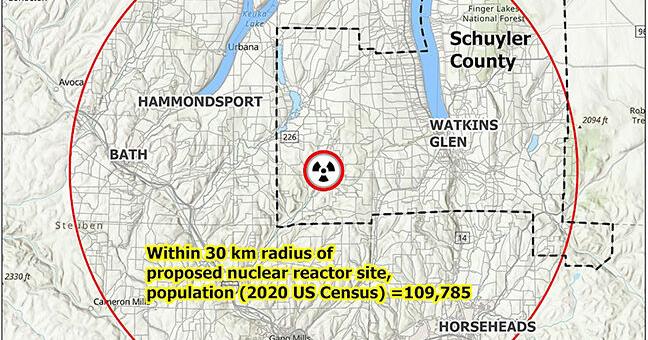 Opponents of proposed nuclear facility in Schuyler Co. protest
