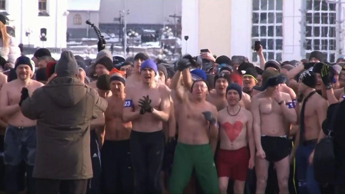 Belarusian Men Race Half Naked In Frigid Temps Fltimes Com