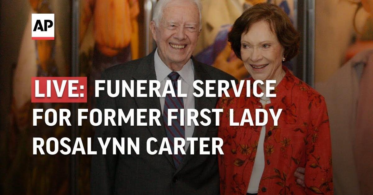 Funeral service for former first lady Rosalynn Carter in Georgia