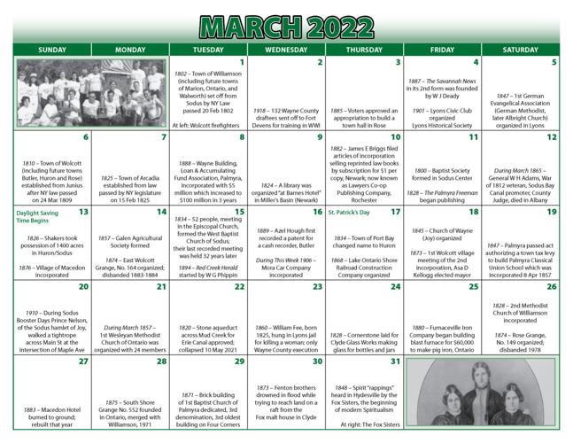 Wayne County unveils bicentennial calander | News | fltimes.com