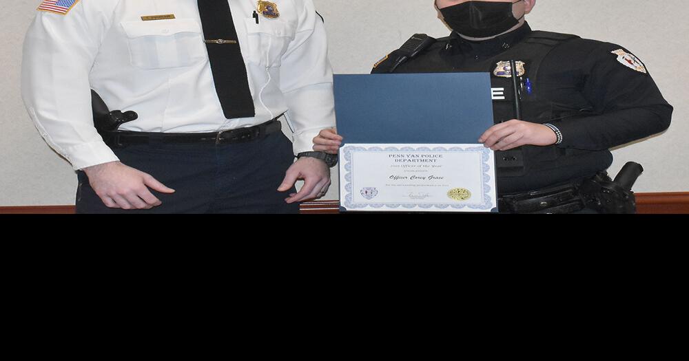 Penn Yan PD names Officer of the Year News