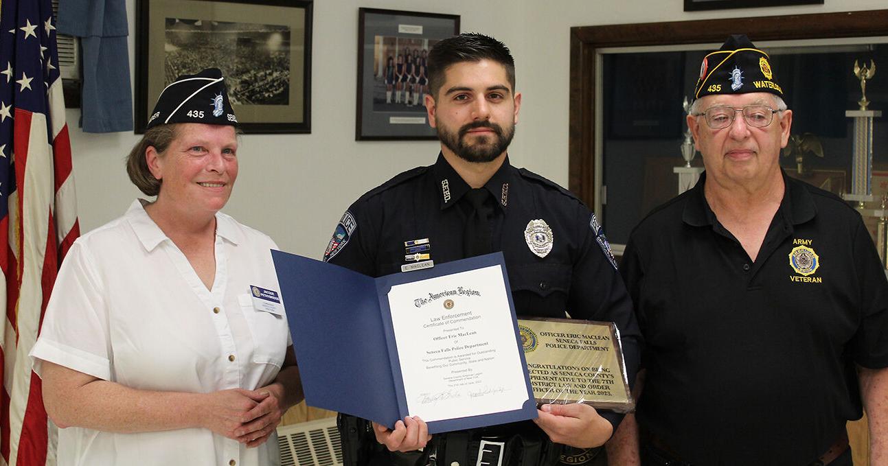 Seneca Falls police officer receives American Legion award - Vimarsana News