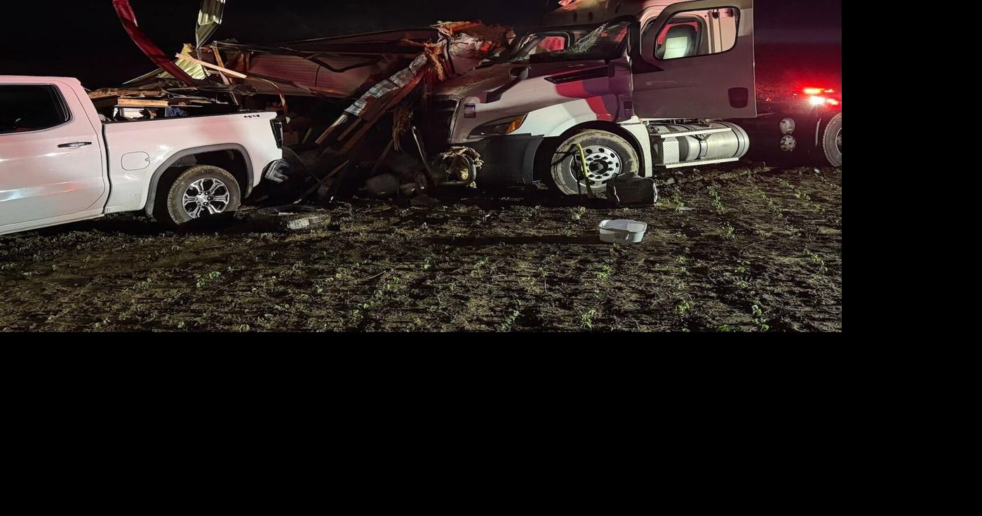 Early morning crash on Route 14 in Phelps leaves field of debris, but just a minor injury