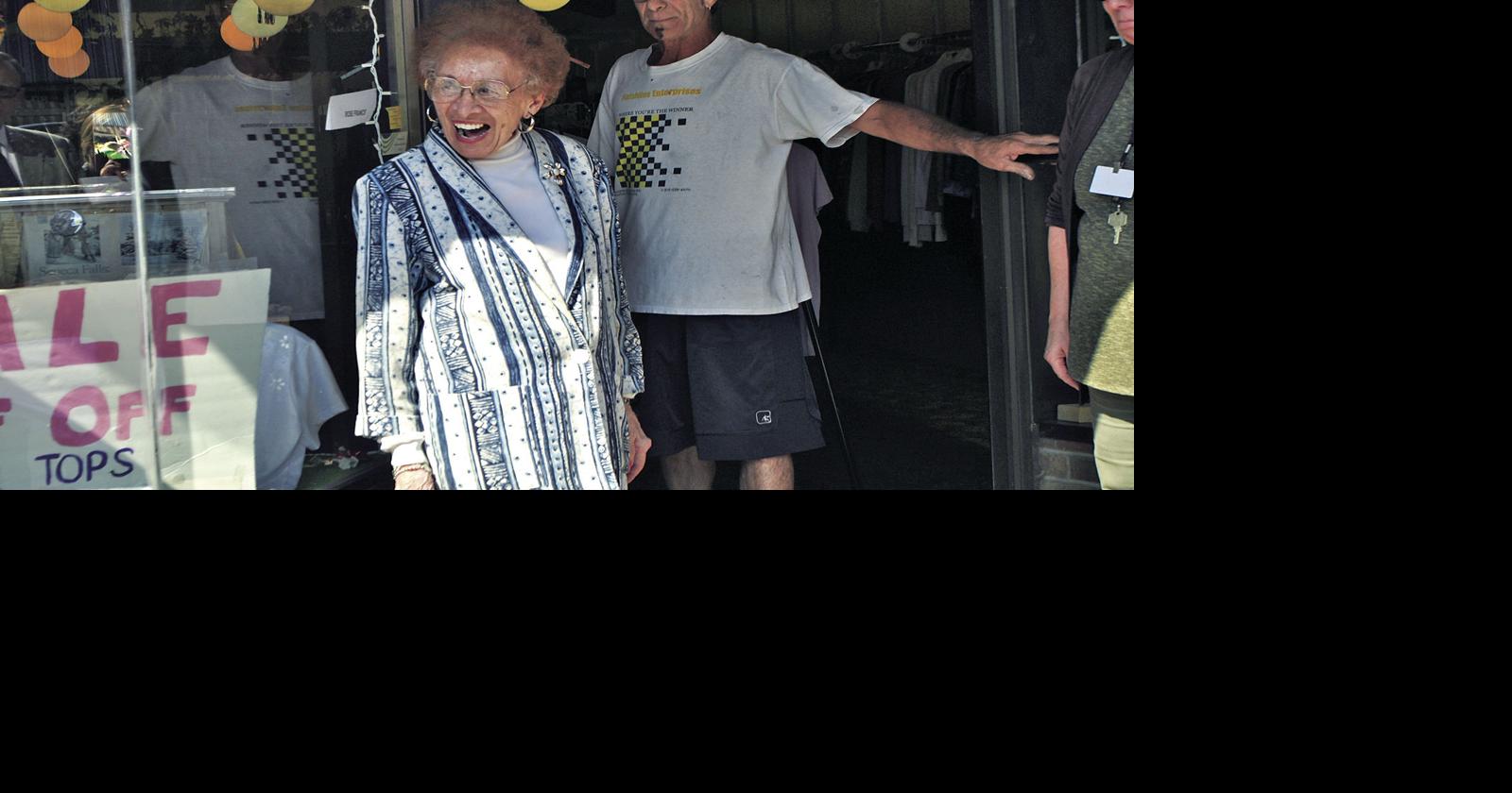 99 AND GOING STRONG Seneca Falls business people fête Rose Francis