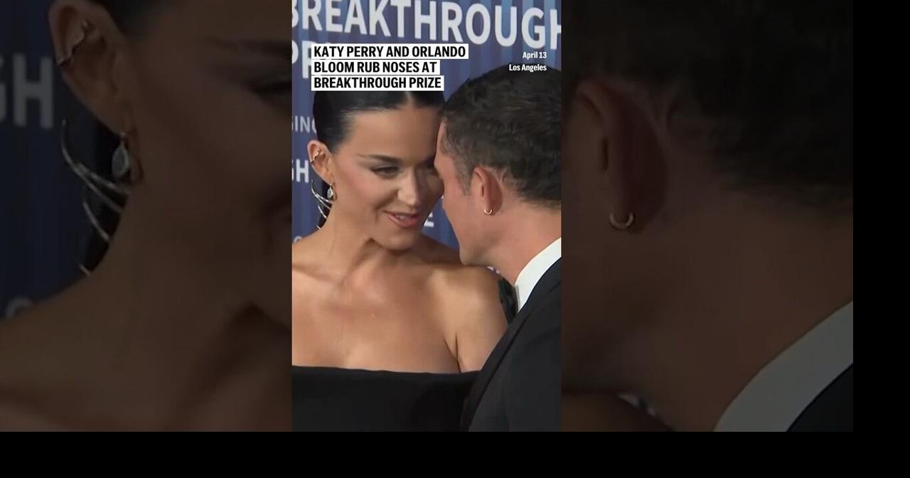 Katy Perry and Orlando Bloom rub noses at Breakthrough Prize ...