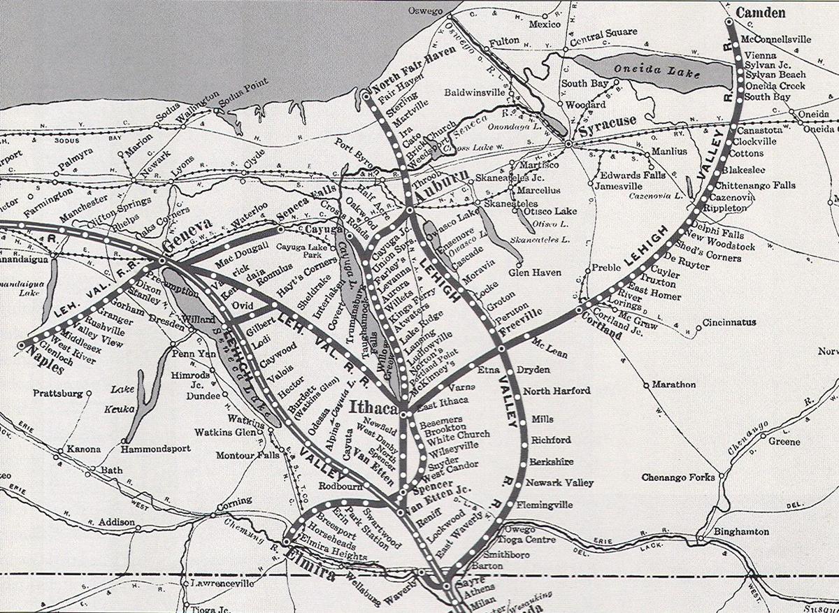 Lehigh Valley Railroad Map