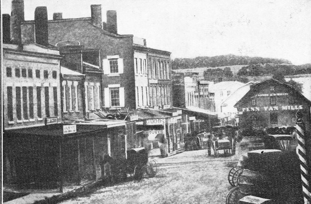 WAY BACK WHEN IN YATES COUNTY View of PY’s Main Street reveals history
