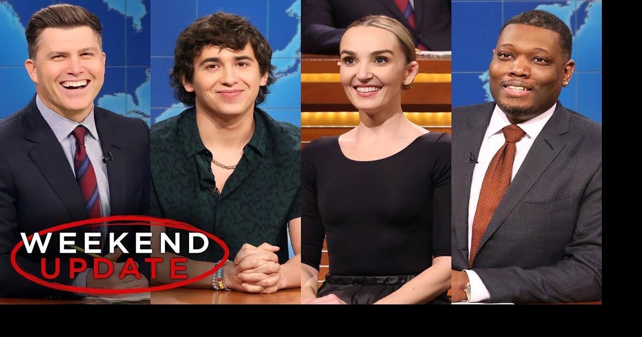 Weekend Update ft. Marcello Hernández and Chloe Fineman - SNL ...