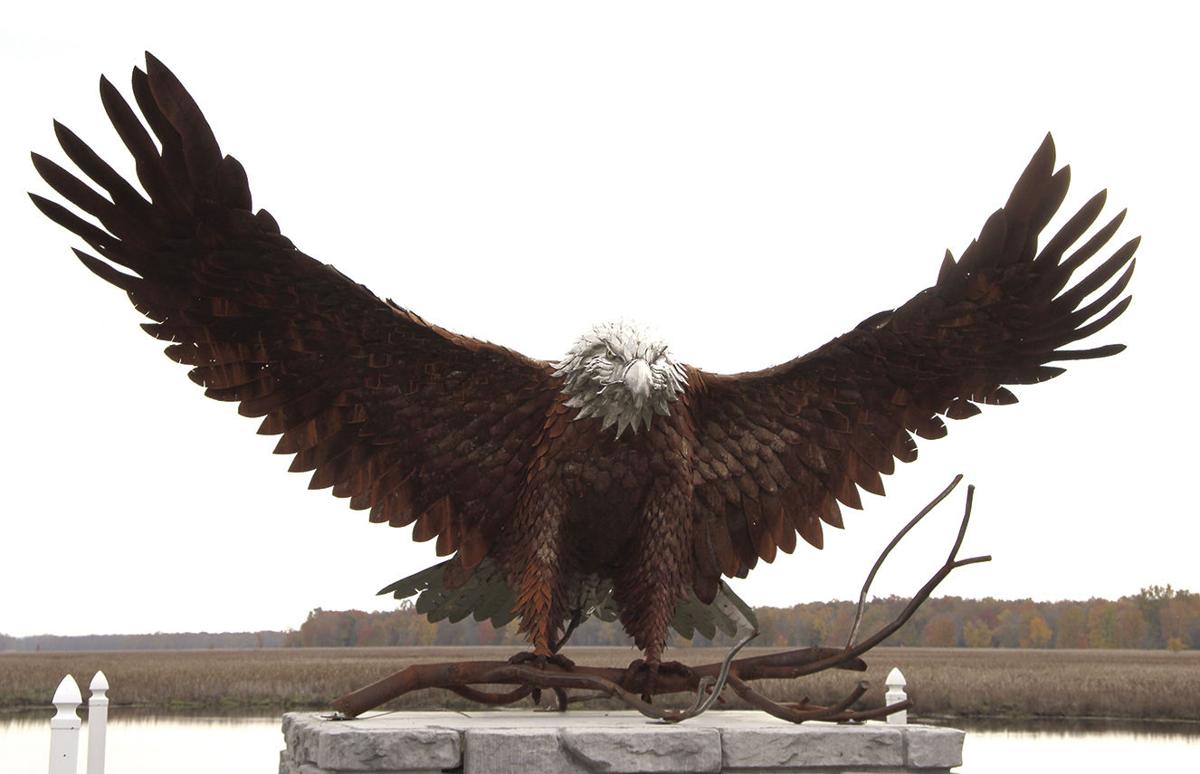 OUTDOORS Eagle sculpture at Montezuma a real attentiongrabber