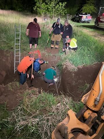 North Side firefighters free dog stuck in pipe | News | fltimes.com
