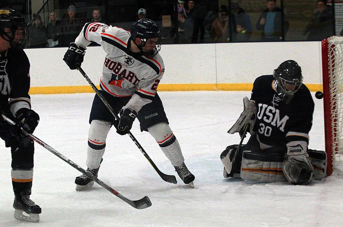 MEN'S COLLEGE HOCKEY Hobart blanks Southern Maine in quarterfinal