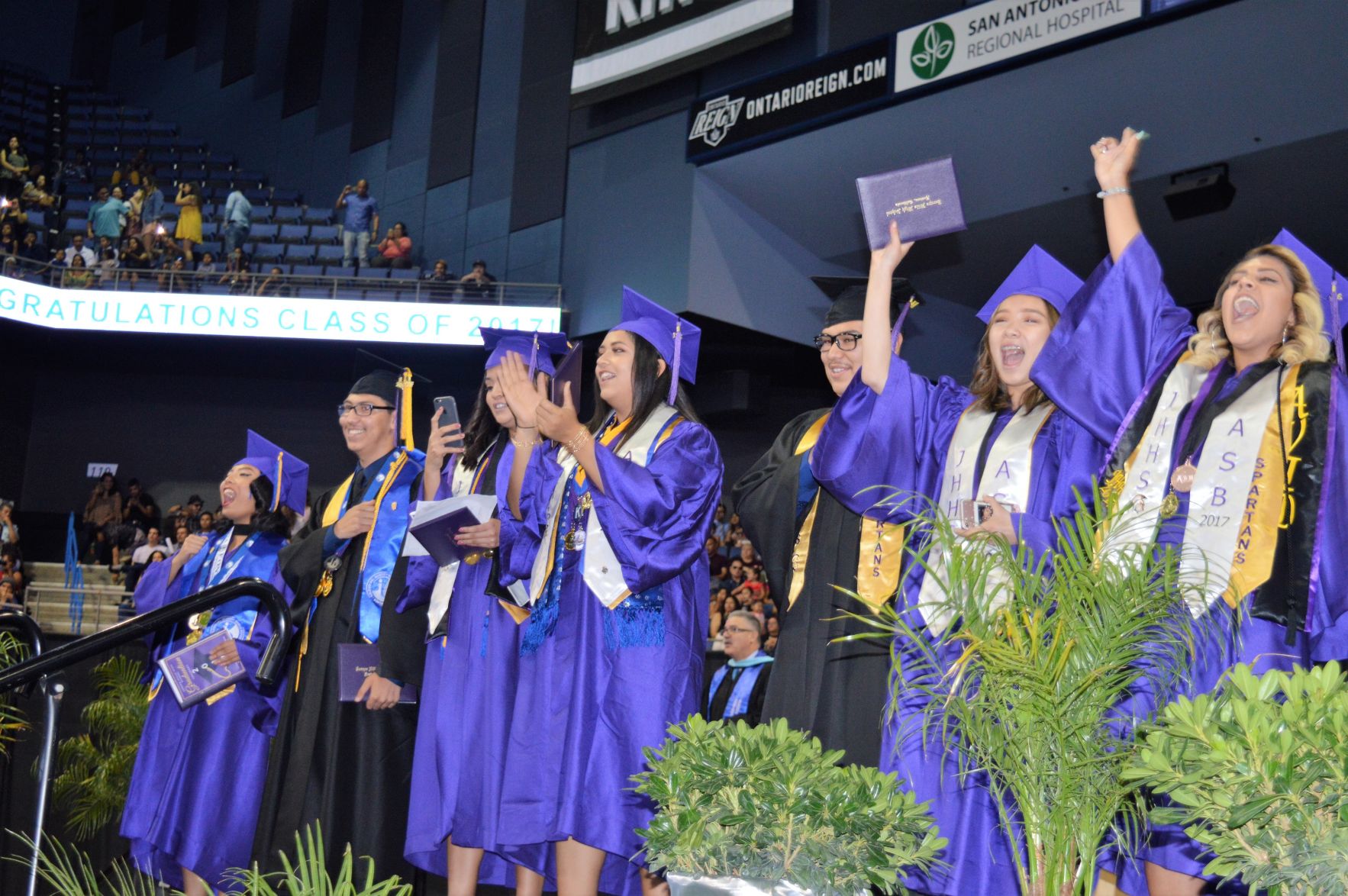 Jurupa Hills High School Seniors Are Enthusiastic During Graduation ...