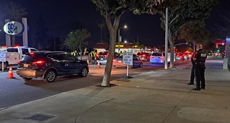 Four persons are arrested during DUI checkpoint in Fontana on Jan. 7 ...