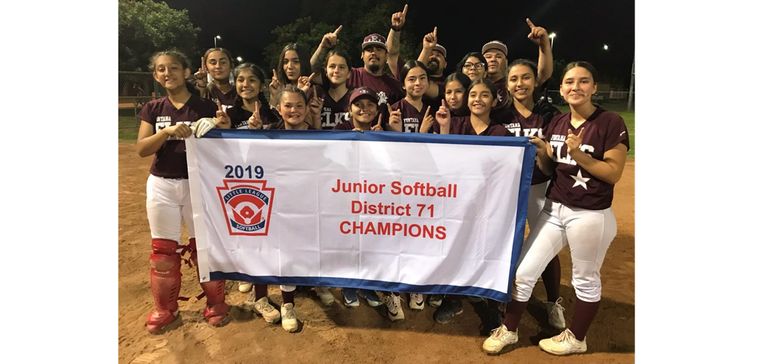 Elks Lodge Junior softball allstars win District 71 Little League