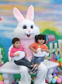 No trampling here; kids (and adults) enjoy Easter egg hunts in ...