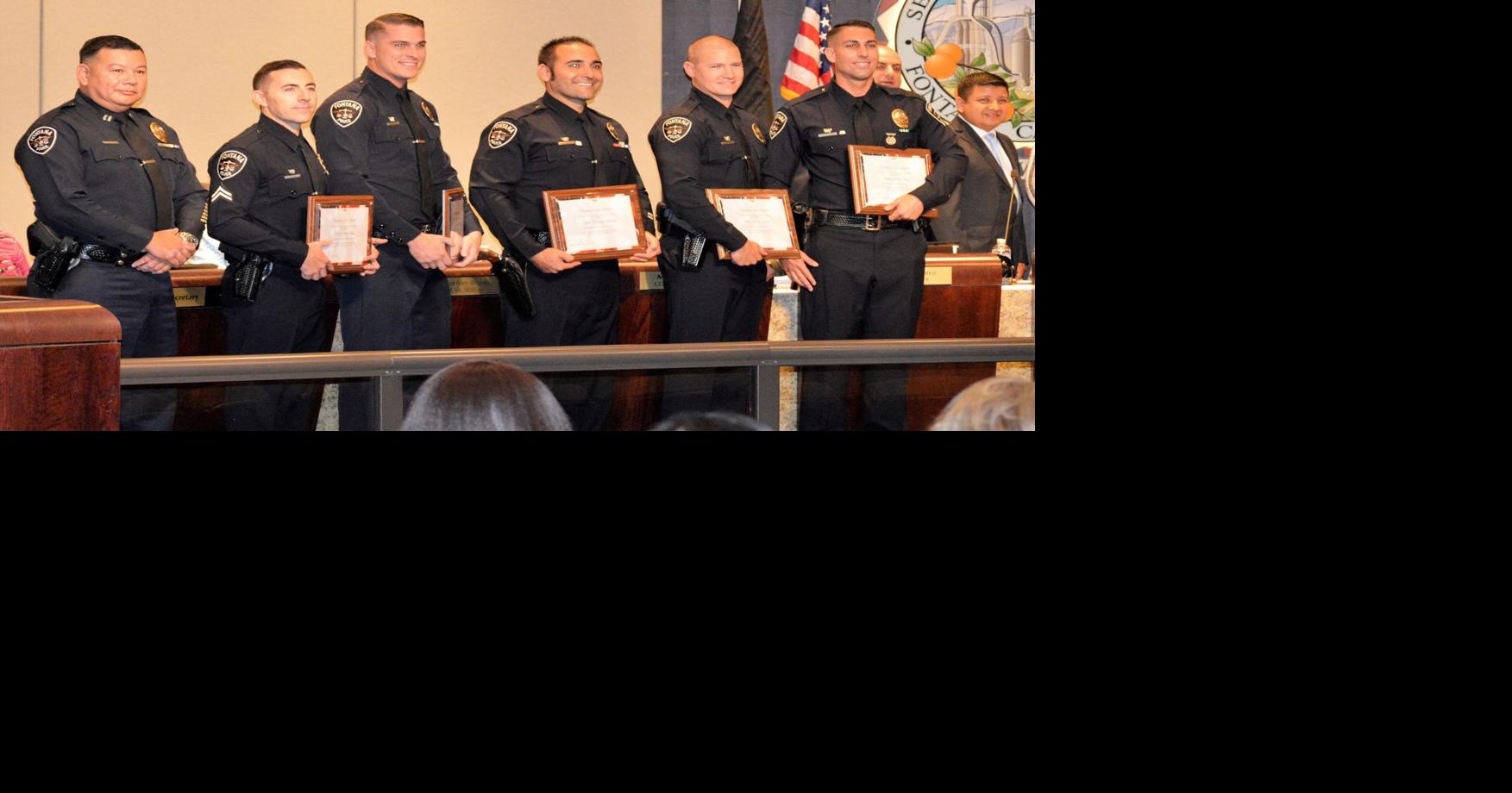 Police Employees Honored For Arresting Several Suspects After Shooting Incident In Fontana News Fontanaheraldnews Com