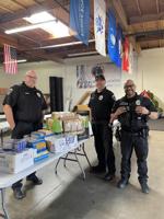 Fontana Police Officers Association teams up with Working Dogs for Warriors for food basket giveaway