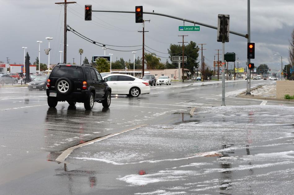 WEATHER UPDATE Fontana is drenched with rain and hail; sunshine will