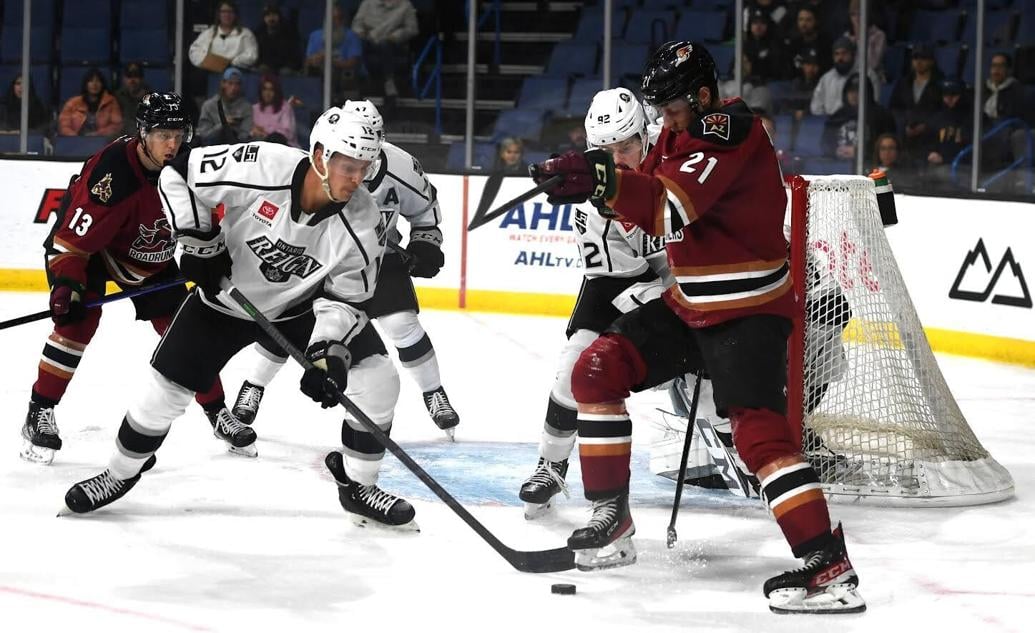 Ontario Reign team obtains exciting 43 victory in pro hockey action on