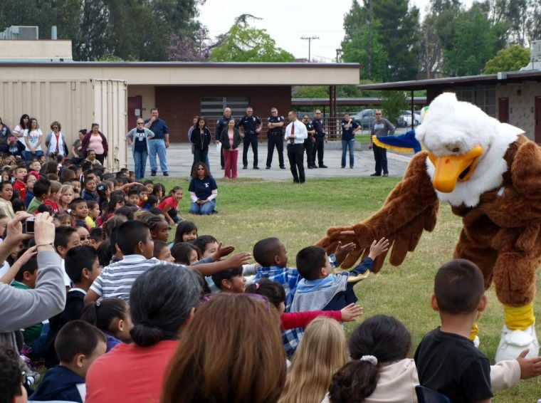 Oleander Elementary School students enjoy safety assembly after winning ...