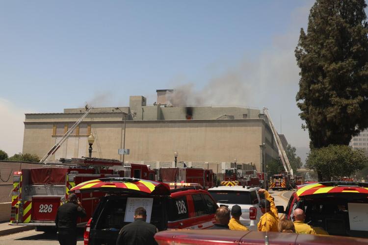 Fire damages historic old Harris Building in San Bernardino | Inland ...
