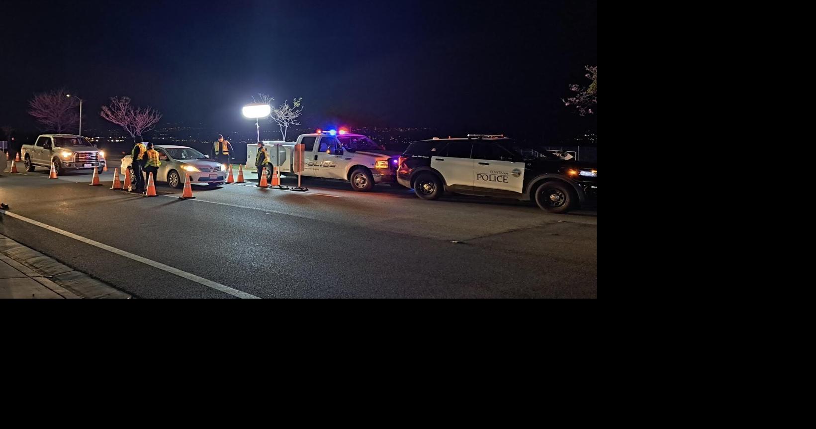 One person is arrested during DUI checkpoint in Fontana on Feb. 11 ...