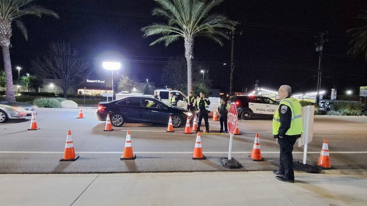 Five people are arrested during DUI checkpoint in Fontana on March 18 ...