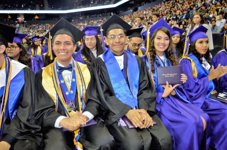 Members of Jurupa Hills High School Class of 2019 enjoy graduation