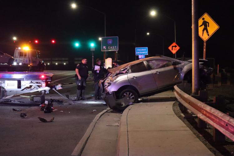 Man who was allegedly driving stolen vehicle is arrested after car hits ...